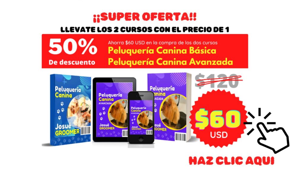 OFERTA 2X1 PELUQUERIA CANINA