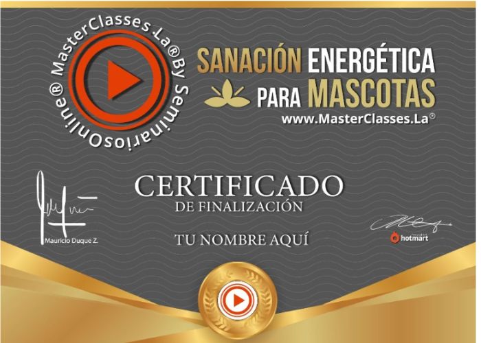 certificado de sanacion energetica