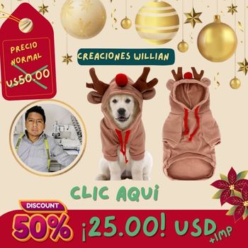 COSTURA NAVIDENA MASCOTAS WILLIAN