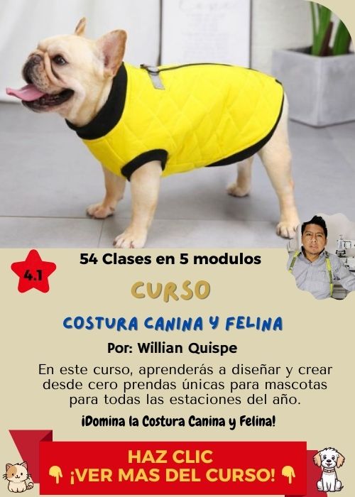 curso costura felina canina asica william quispe 1