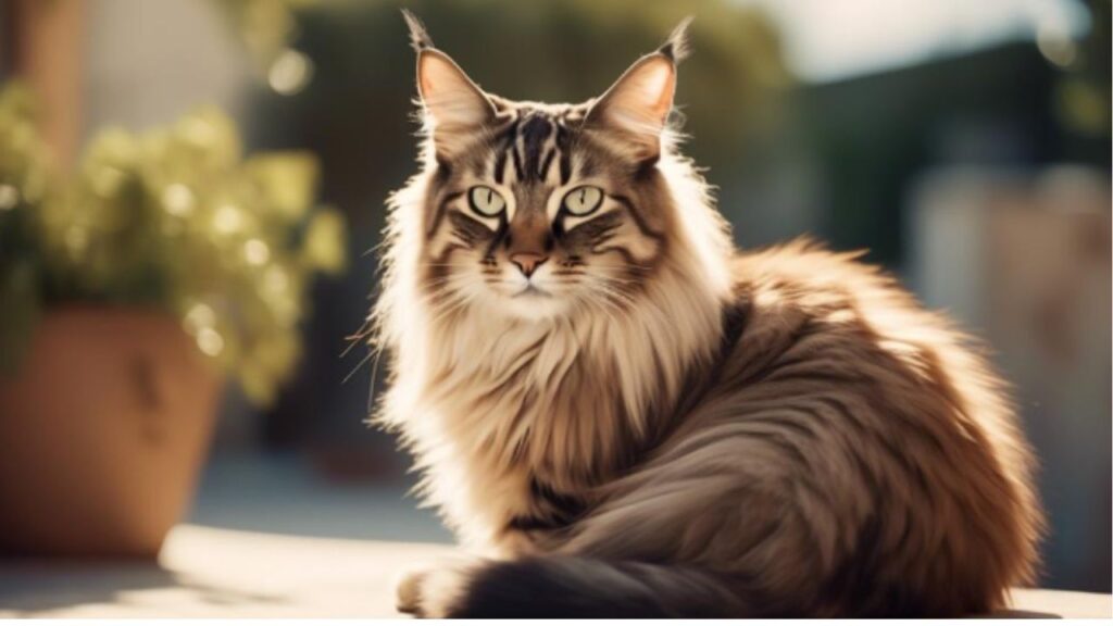 maine coon tranquilo