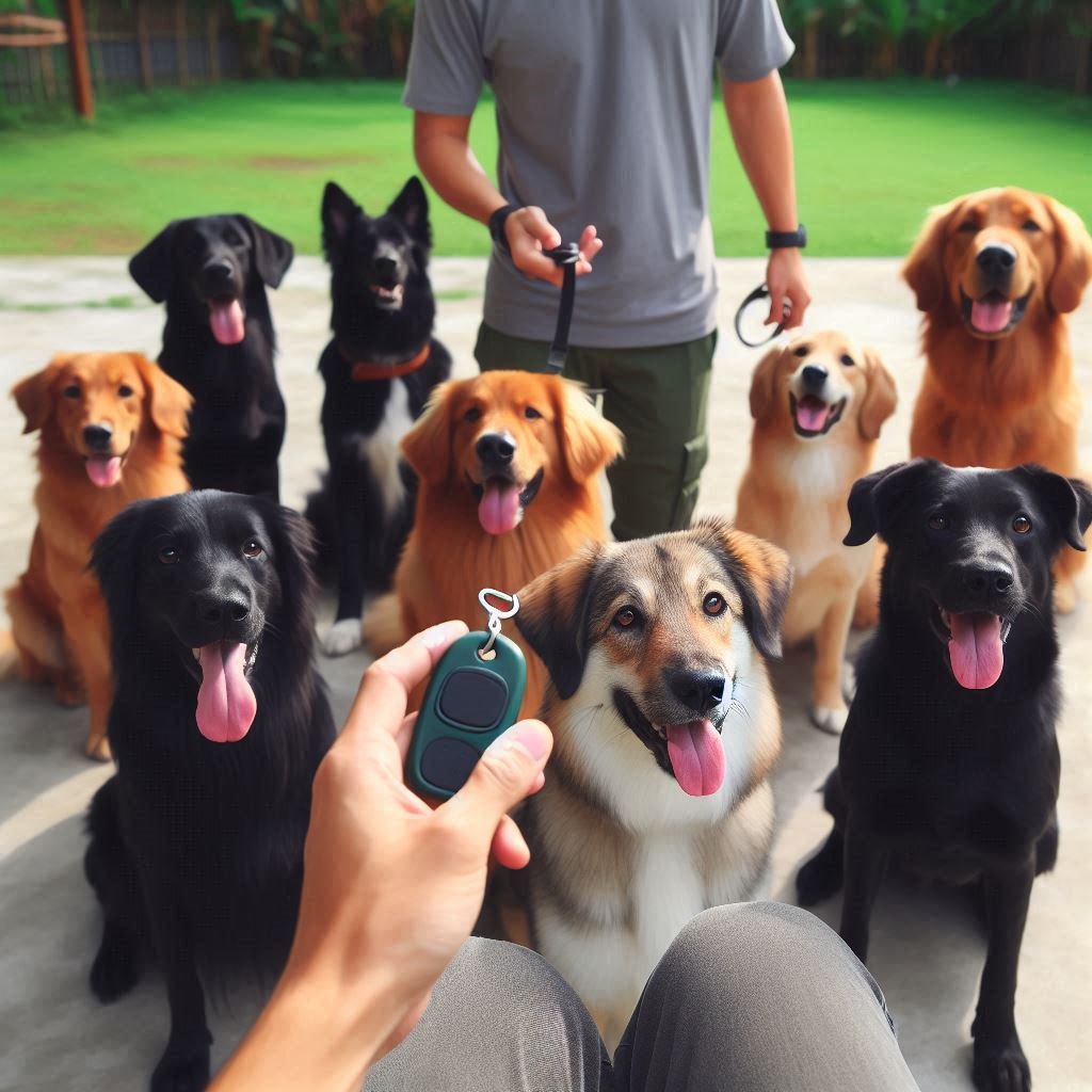 un entrenador de perros